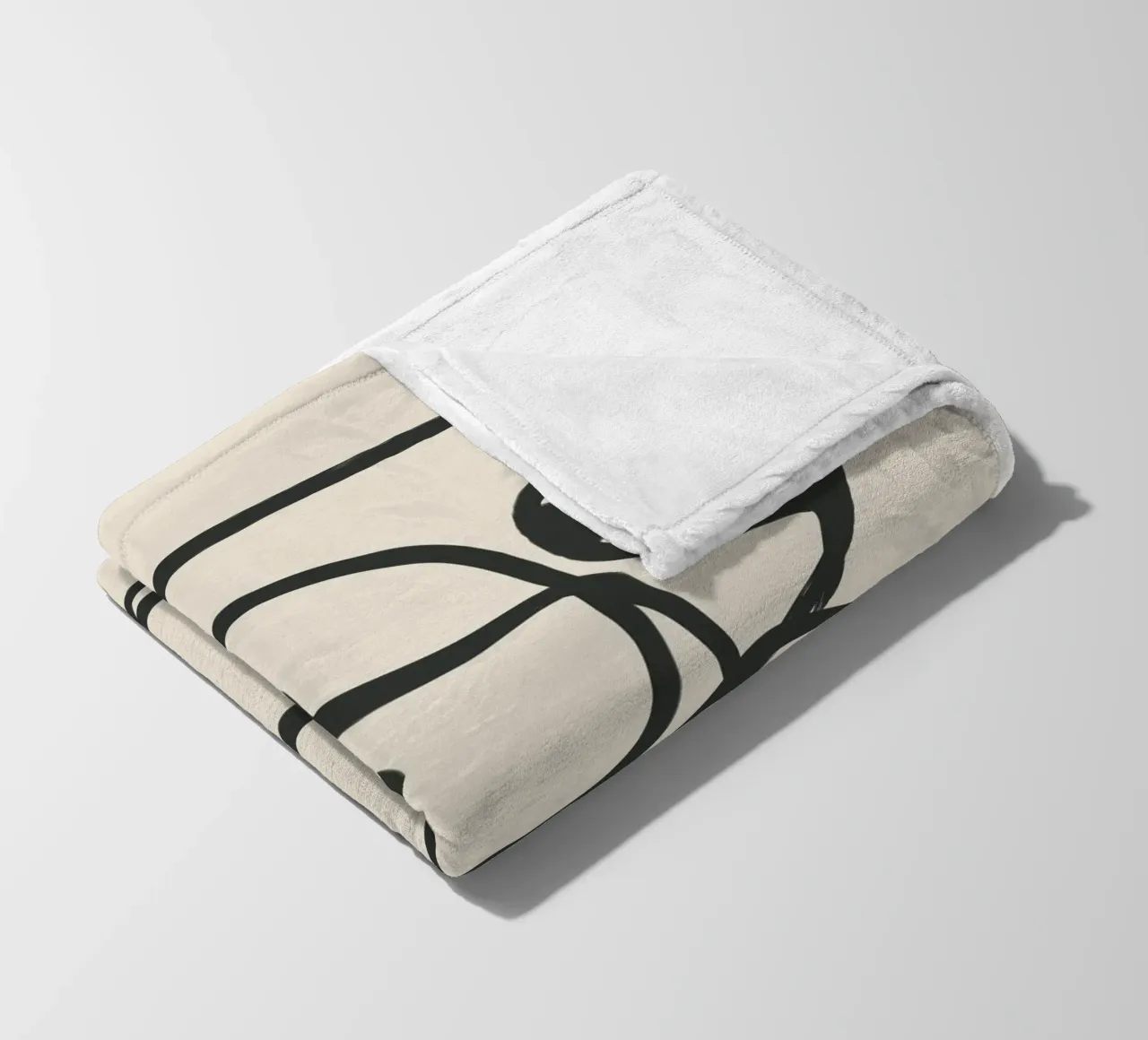 Minimal Abstract Art 8 coperta in pile da Nadjaa