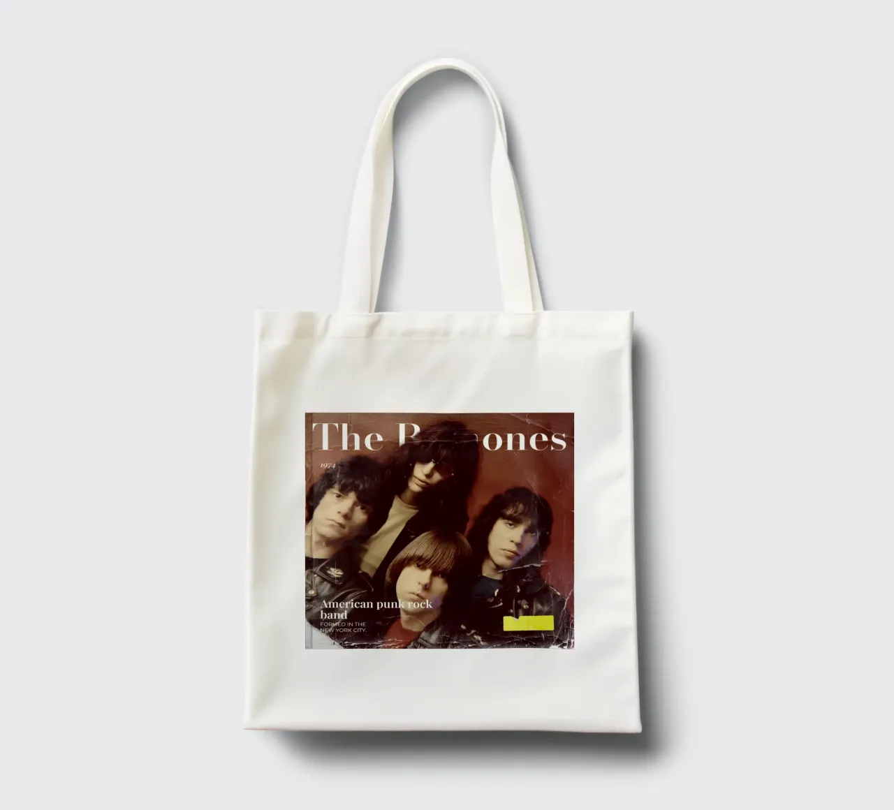 The Ramones tote bag by Low poly art