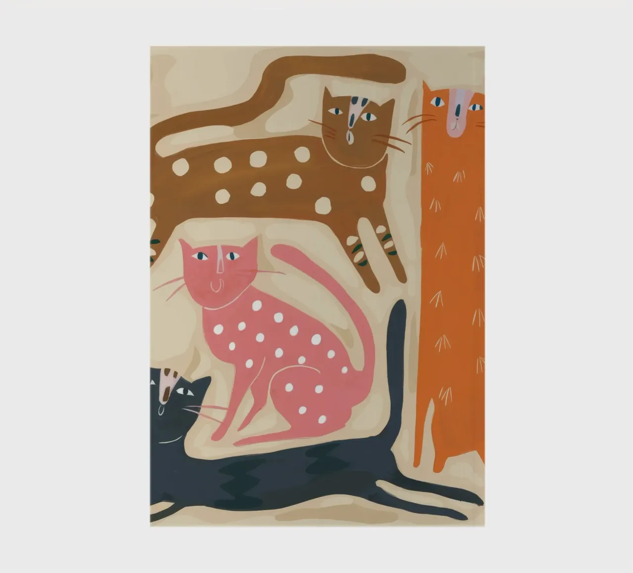 Whimsical Feline Forest notebook by Arcane Shade