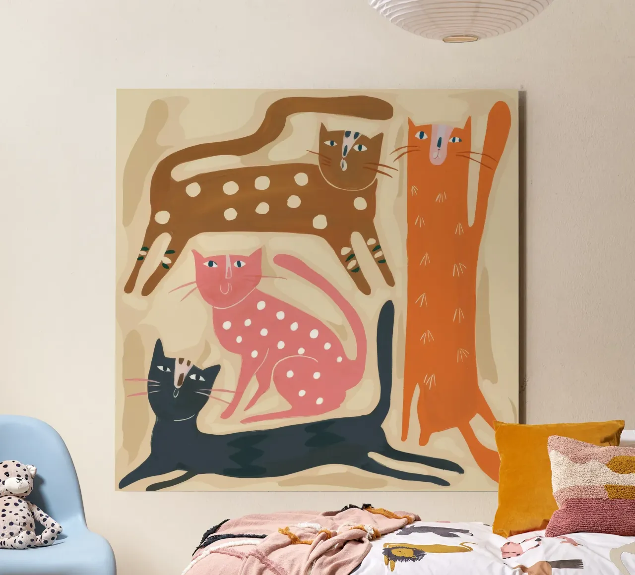 Foresta felina stravagante alluminio dibond da Arcane Shade