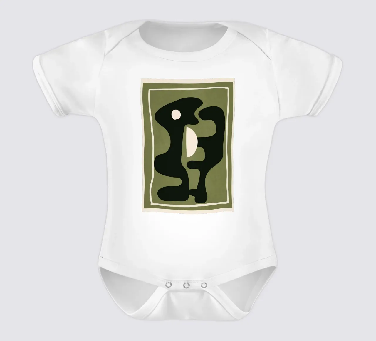 Modern Abstract Art 21 body neonato maniche corte da Flow Line