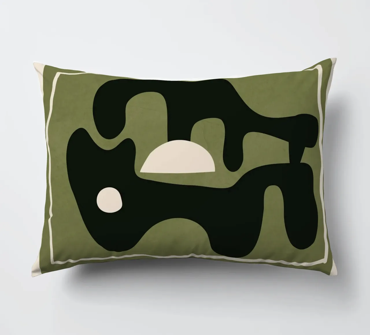 Modern Abstract Art 21 cuscino da Flow Line
