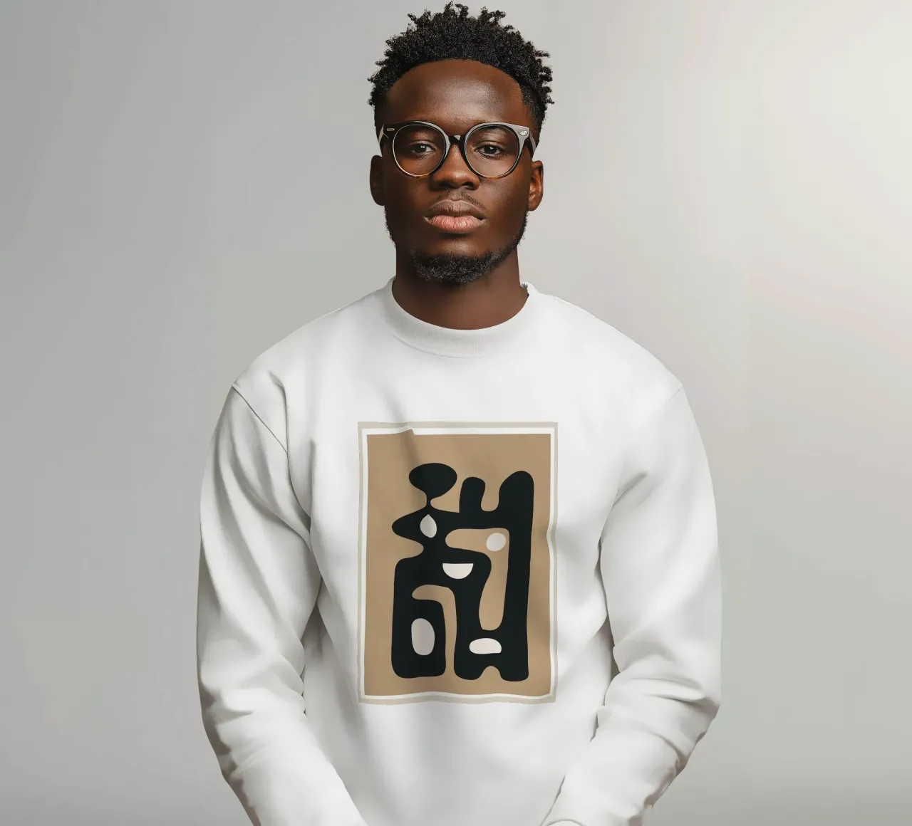 Modern Abstract Art 39 Sweatshirt von Flow Line