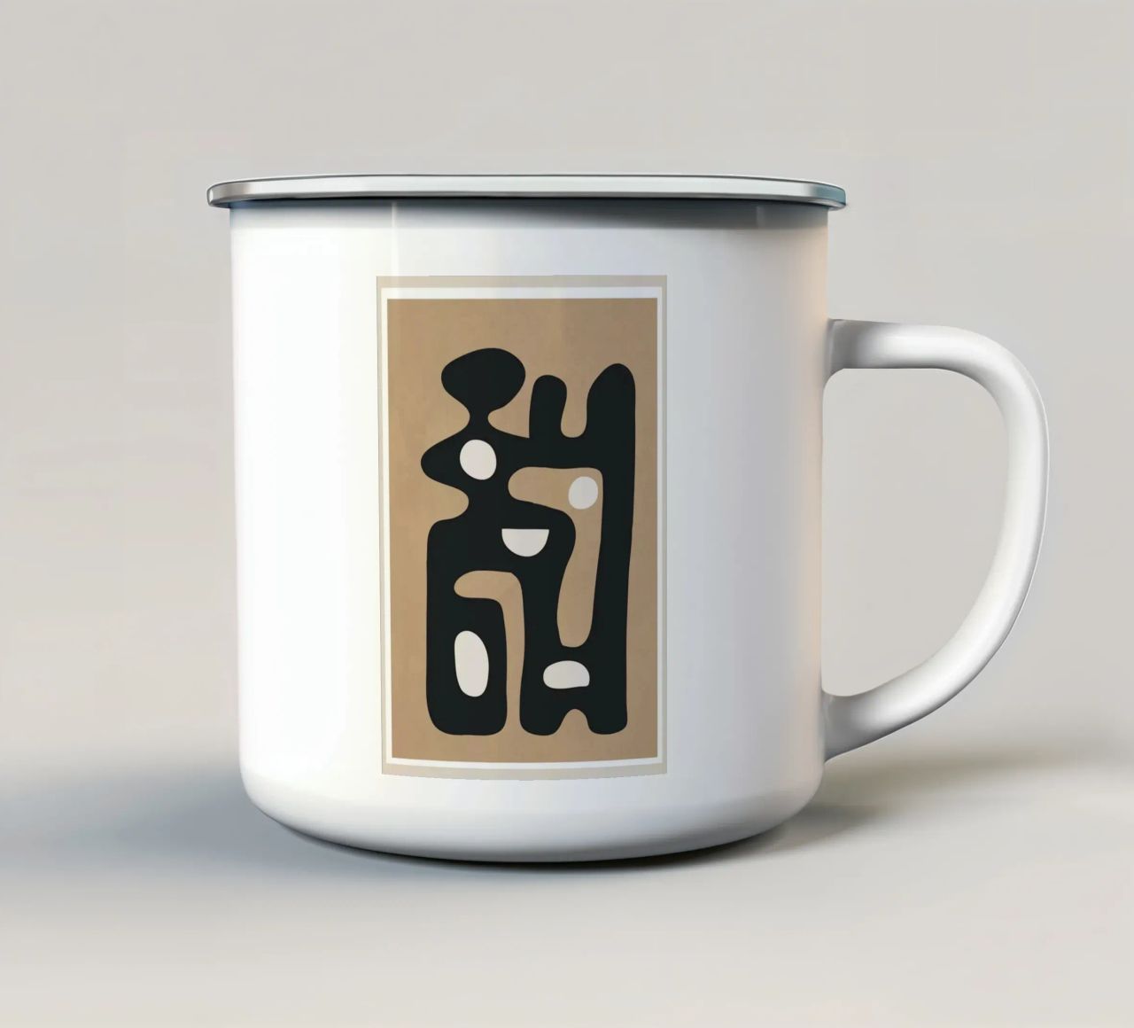 Modern Abstract Art 39 tazza in smalto da Flow Line
