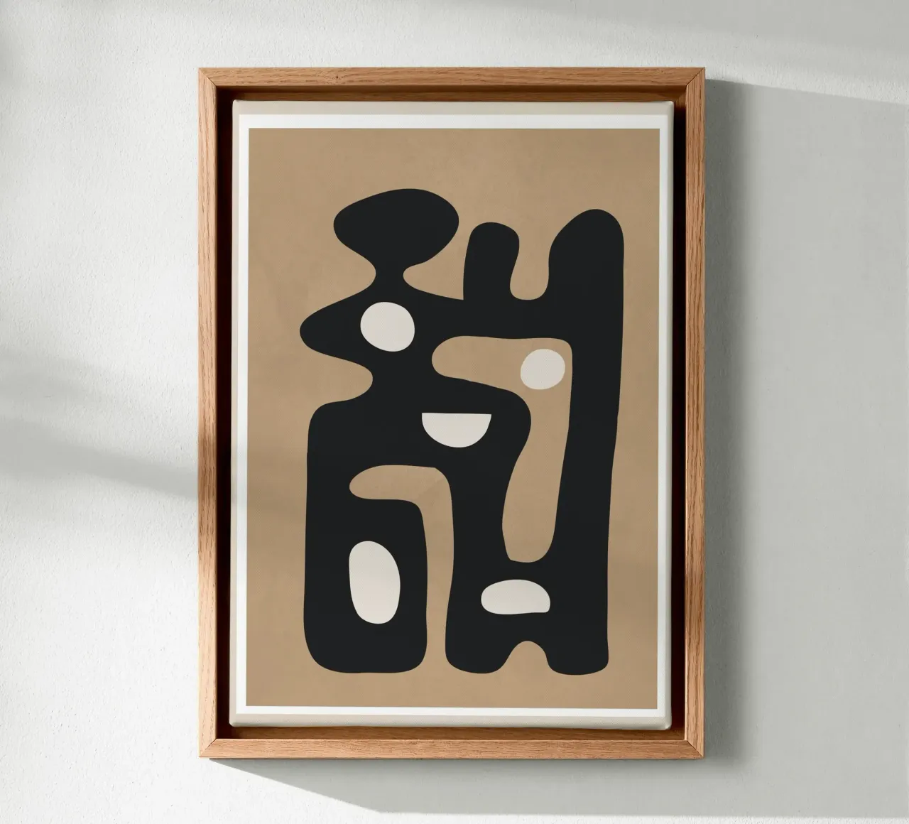 Modern Abstract Art 39 canvas met Baklijst van Flow Line