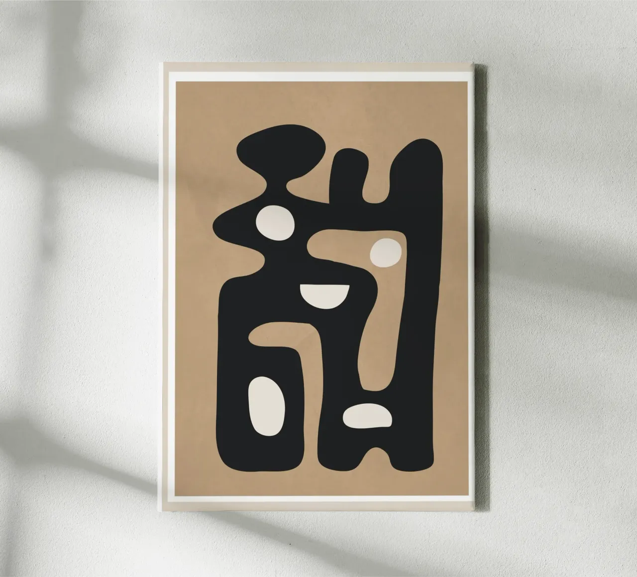 Modern Abstract Art 39 canvas met Baklijst van Flow Line