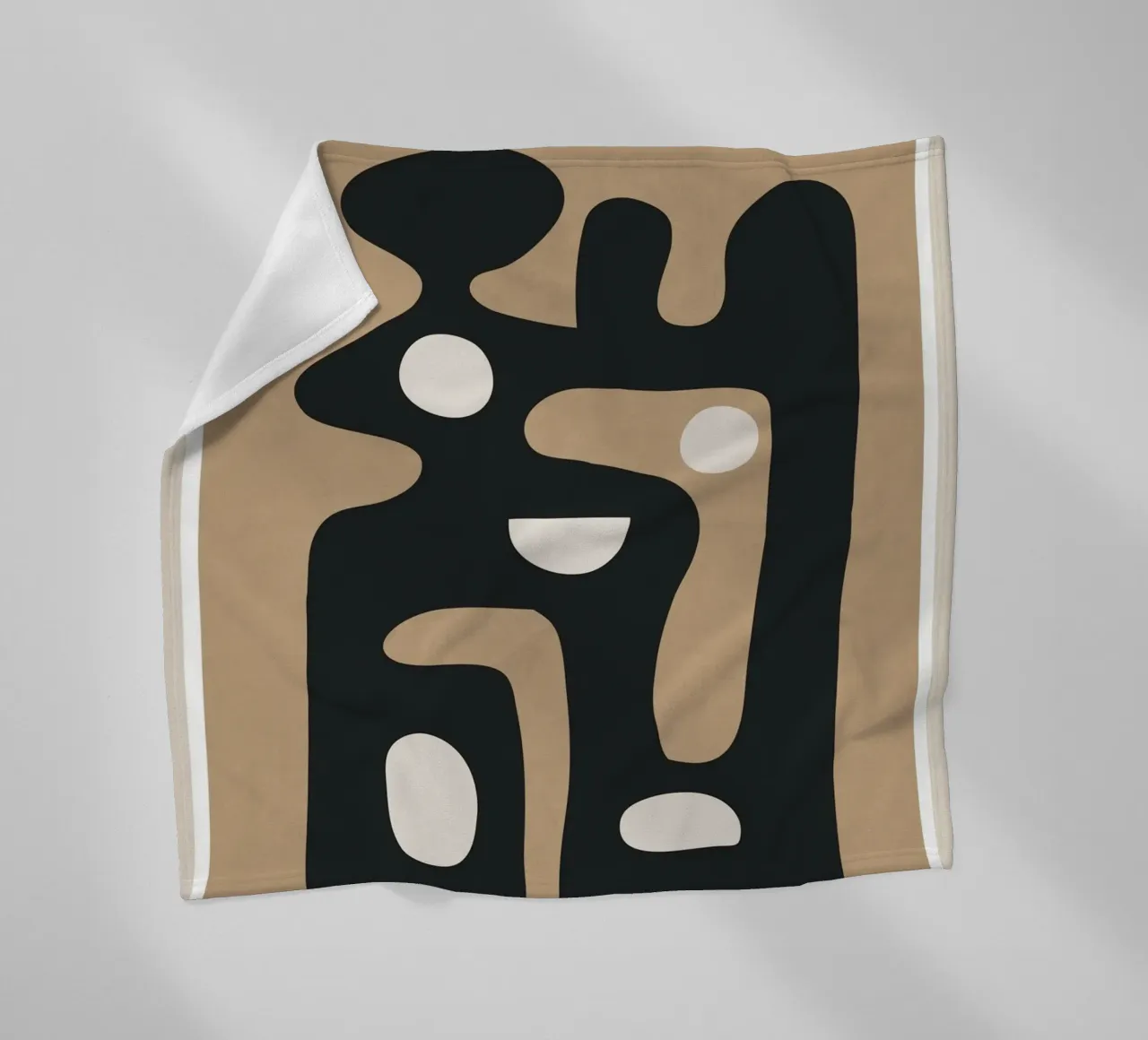 Modern Abstract Art 39 coperta in pile da Flow Line
