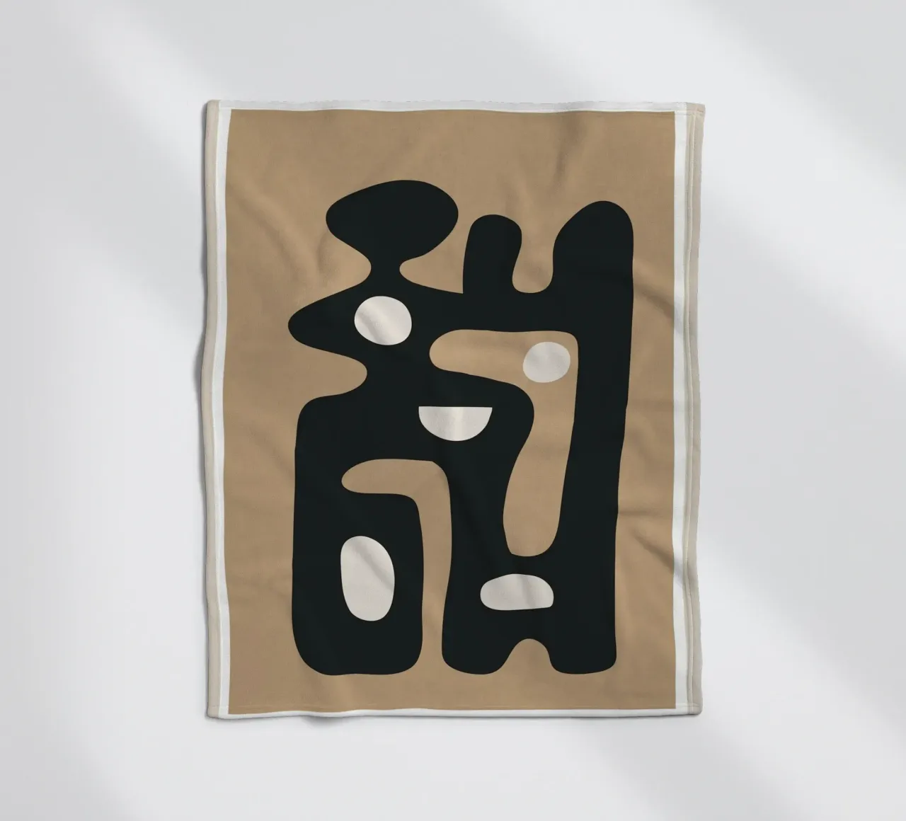 Modern Abstract Art 39 coperta in pile da Flow Line