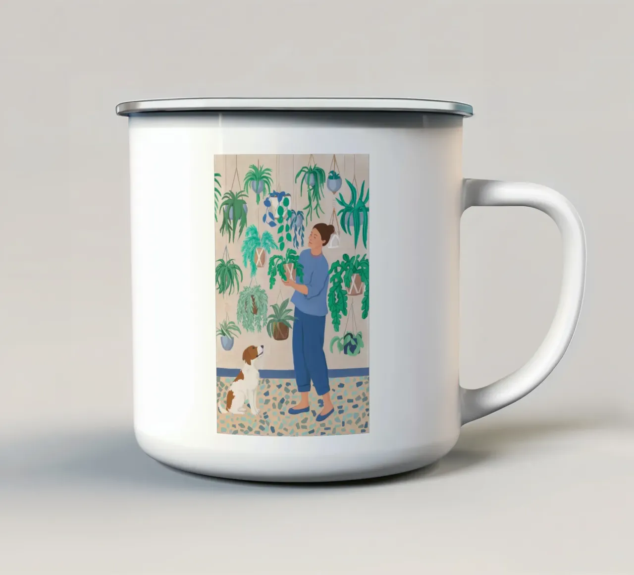 Fioritura del legame tazza in smalto da Arcane Shade