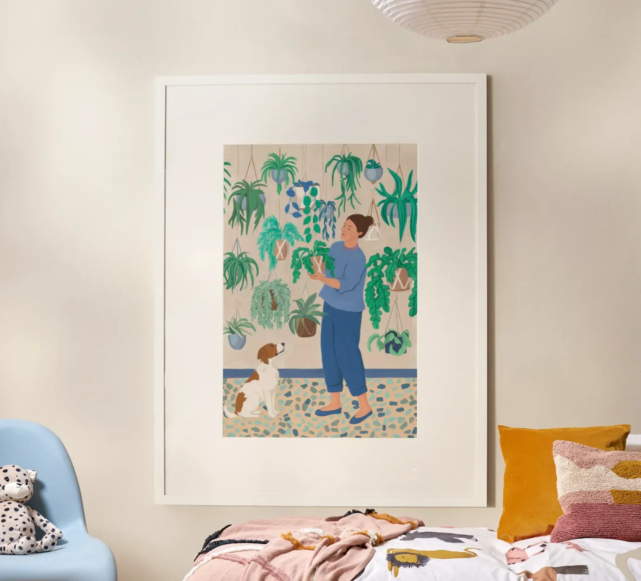 Blühende Verbindung Bloom Poster mit Holzrahmen von Arcane Shade