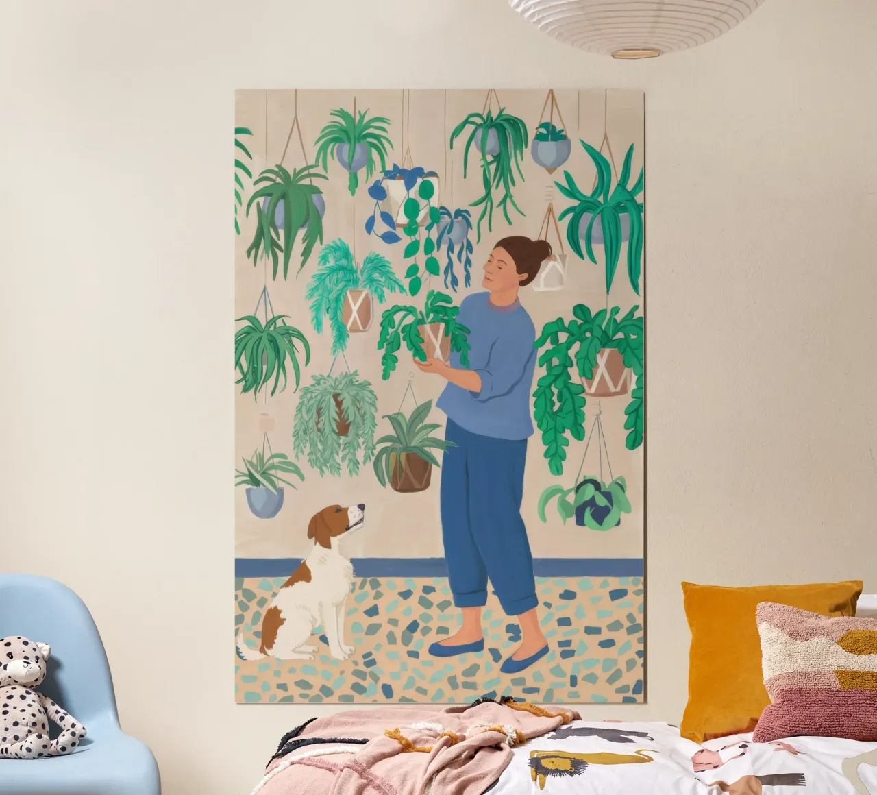Blühende Verbindung Bloom Poster mit Holzrahmen von Arcane Shade