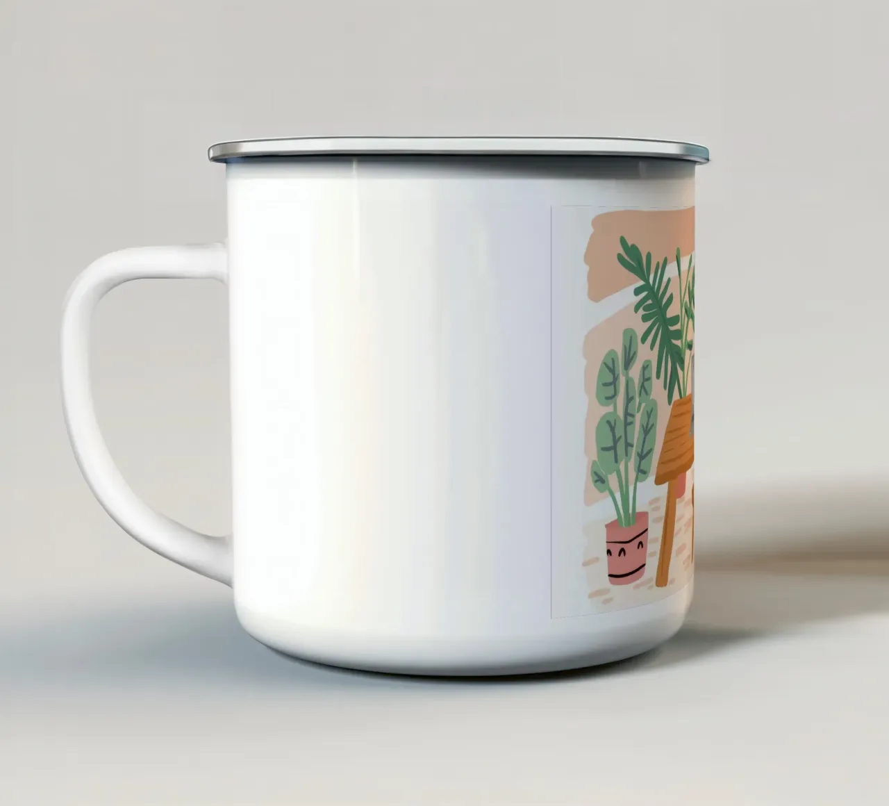 Armonia dello spazio di lavoro botanico tazza in smalto da Arcane Shade