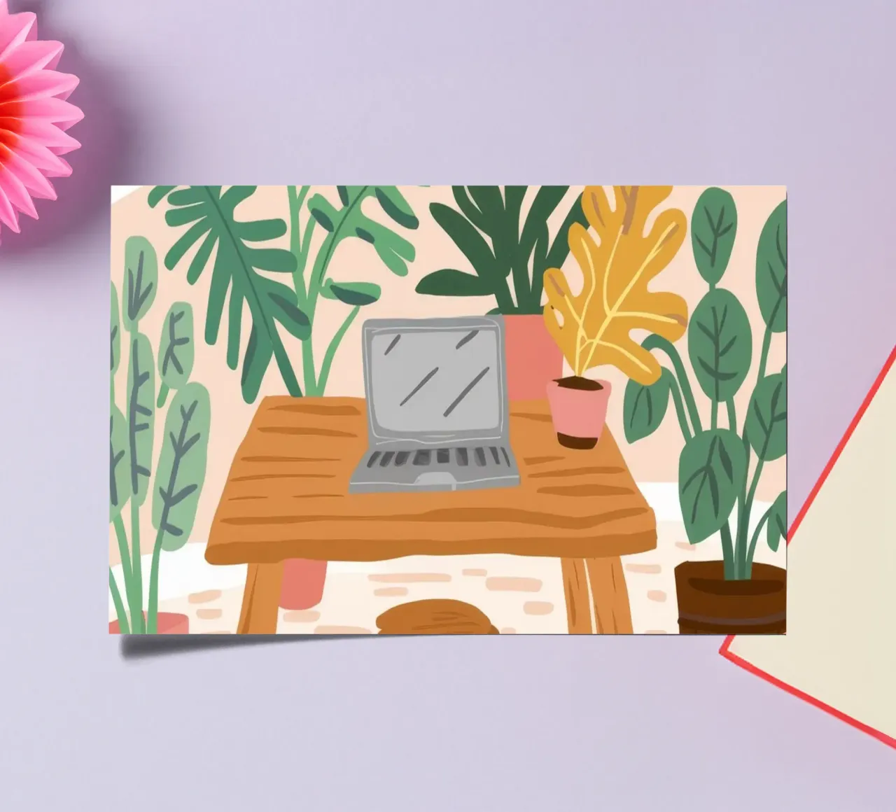 Botanical Workspace Harmony sticker sheet by Arcane Shade