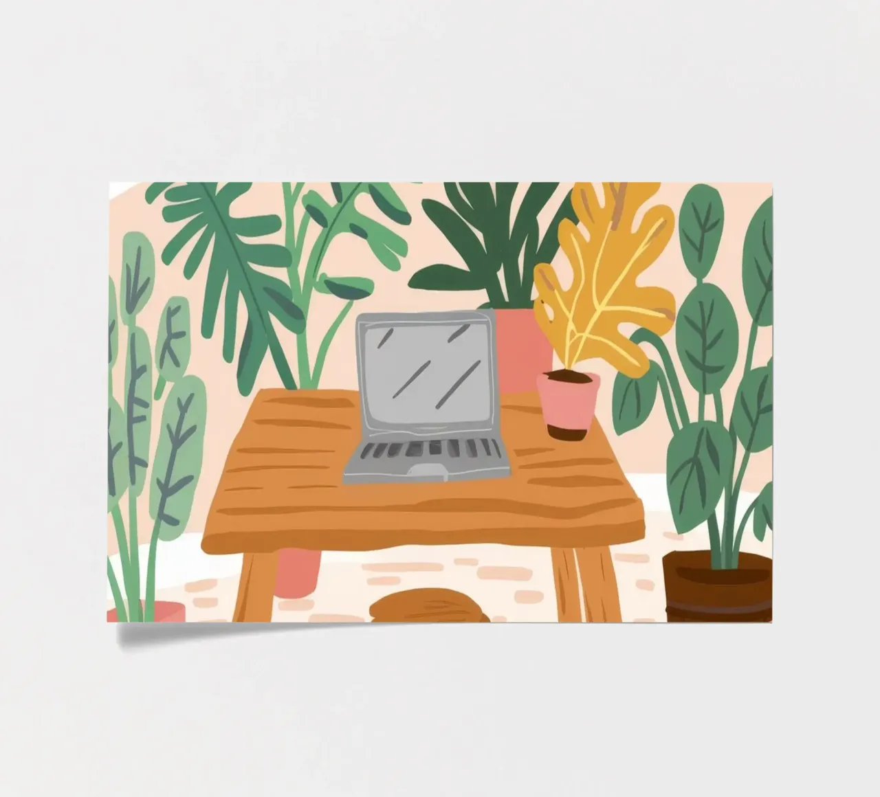 Botanical Workspace Harmony sticker sheet by Arcane Shade