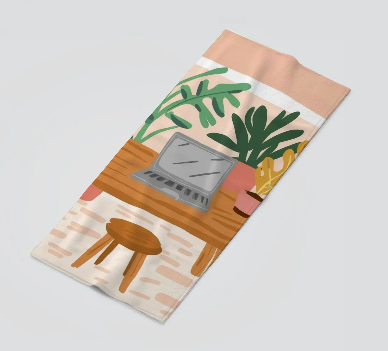 Botanical Workspace Harmony beach towel by Arcane Shade