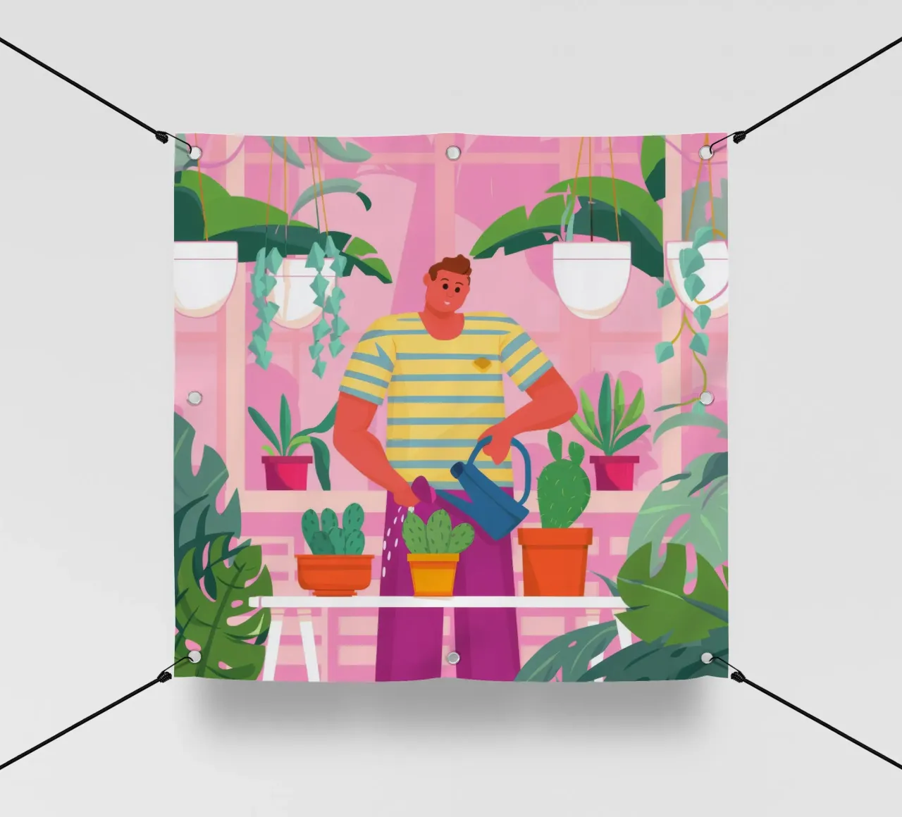 Luce botanica maschile telo in pvc da Arcane Shade