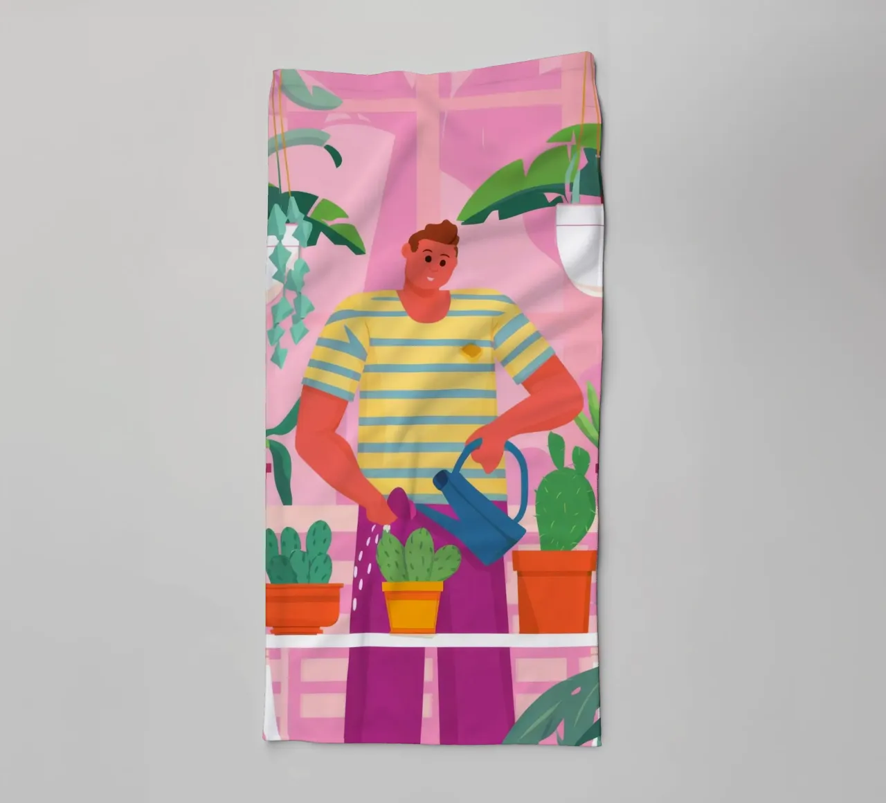 Mannelijk botanisch licht badhanddoek van Arcane Shade