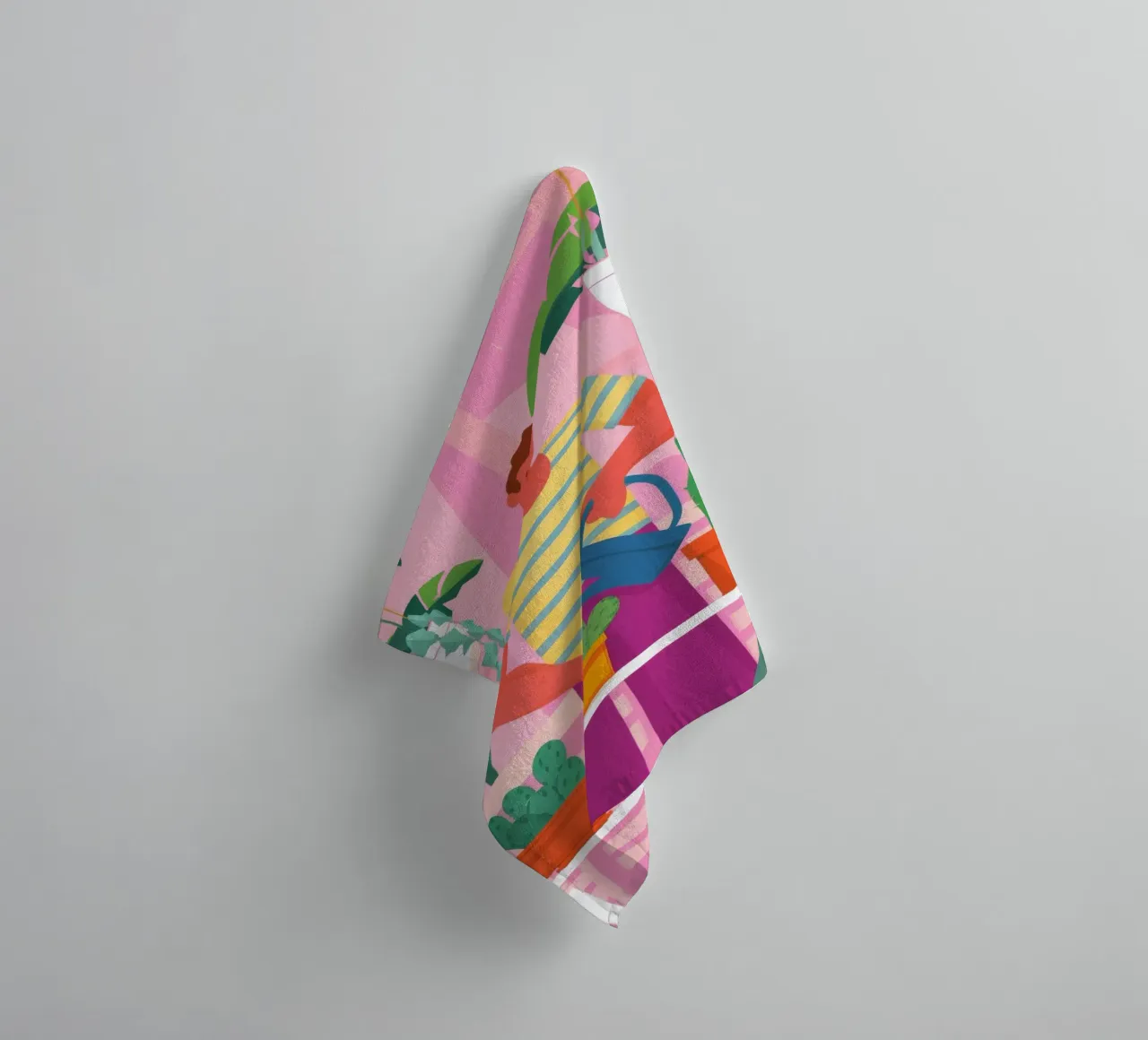 Mannelijk botanisch licht badhanddoek van Arcane Shade