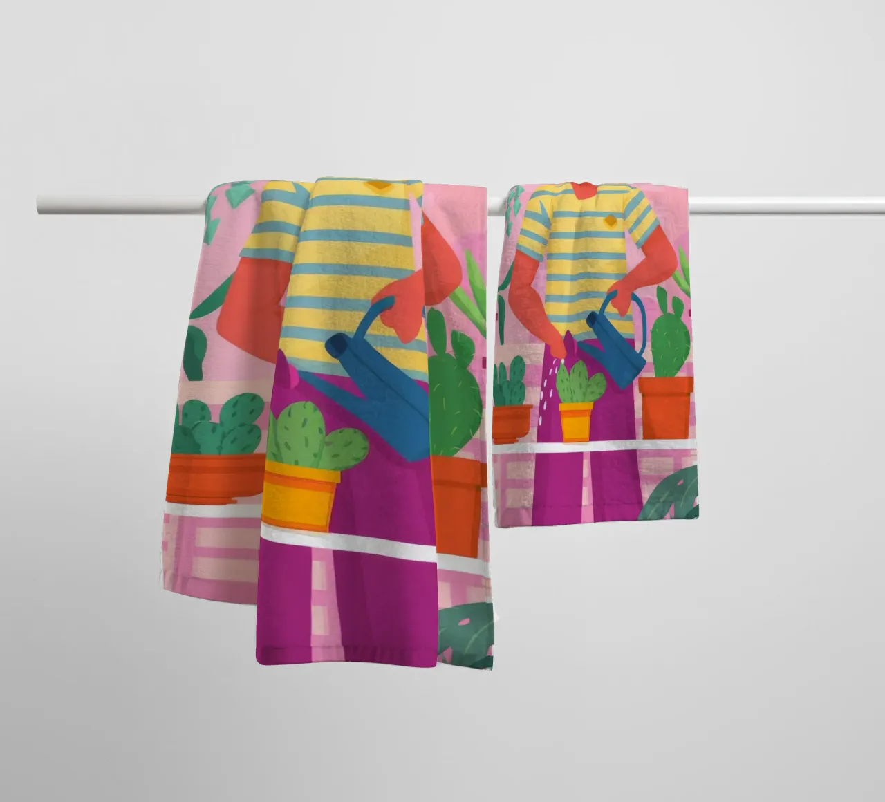 Mannelijk botanisch licht badhanddoek van Arcane Shade