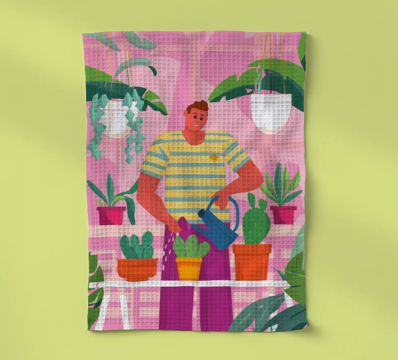 Mannelijk botanisch licht theedoek van Arcane Shade