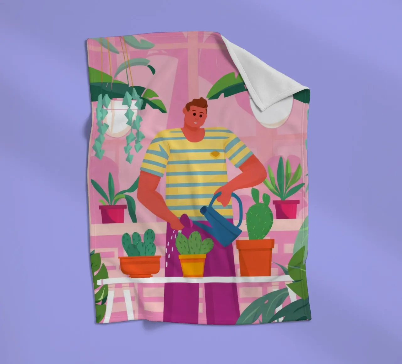 Mannelijk botanisch licht fleecedeken van Arcane Shade