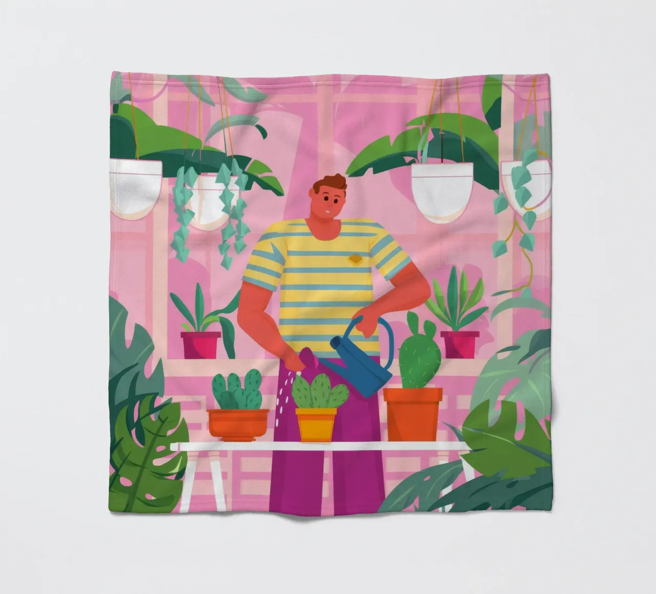 Mannelijk botanisch licht fleecedeken van Arcane Shade