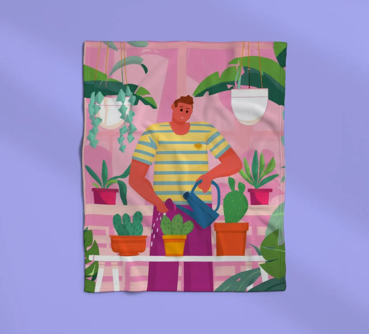 Mannelijk botanisch licht fleecedeken van Arcane Shade