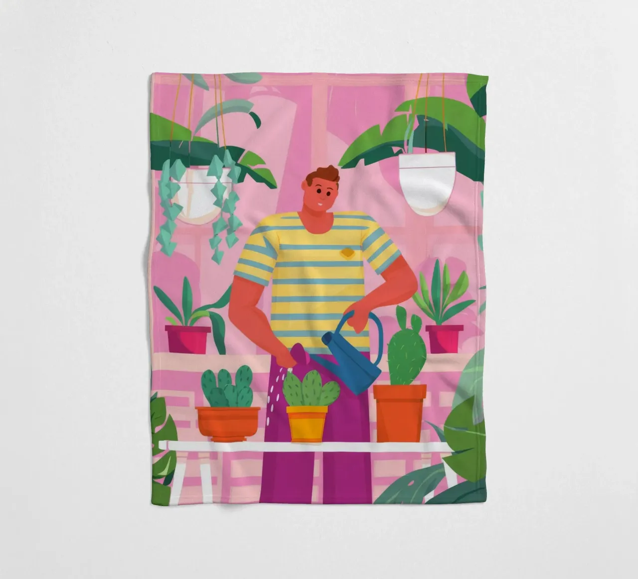 Mannelijk botanisch licht fleecedeken van Arcane Shade