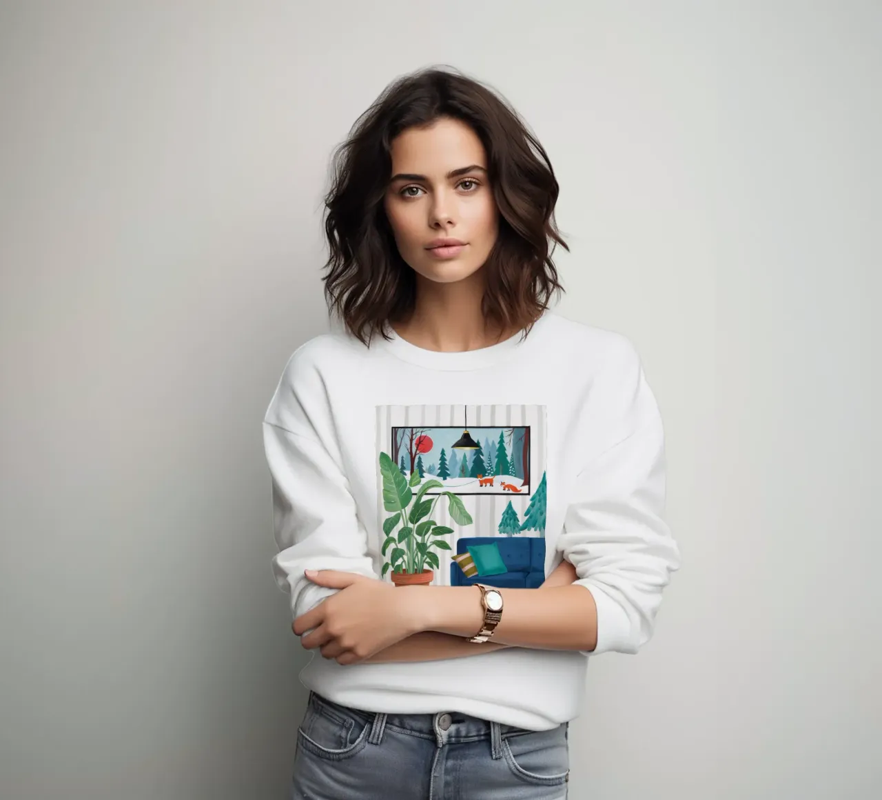 Silenzio interno scenografico felpa da Arcane Shade