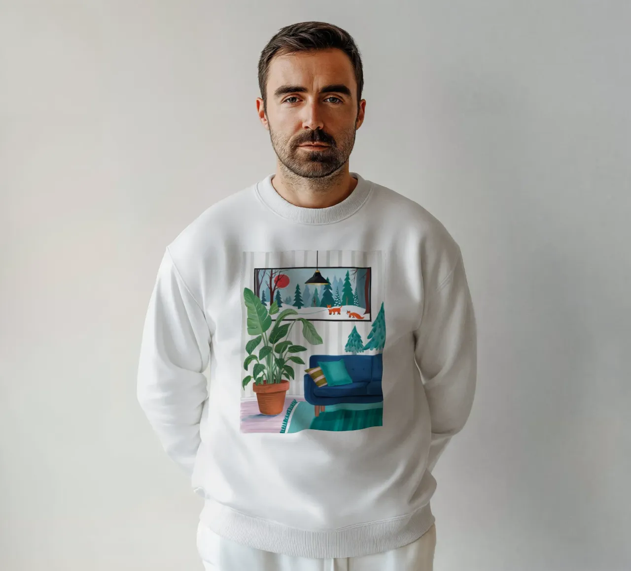 Silenzio interno scenografico felpa da Arcane Shade