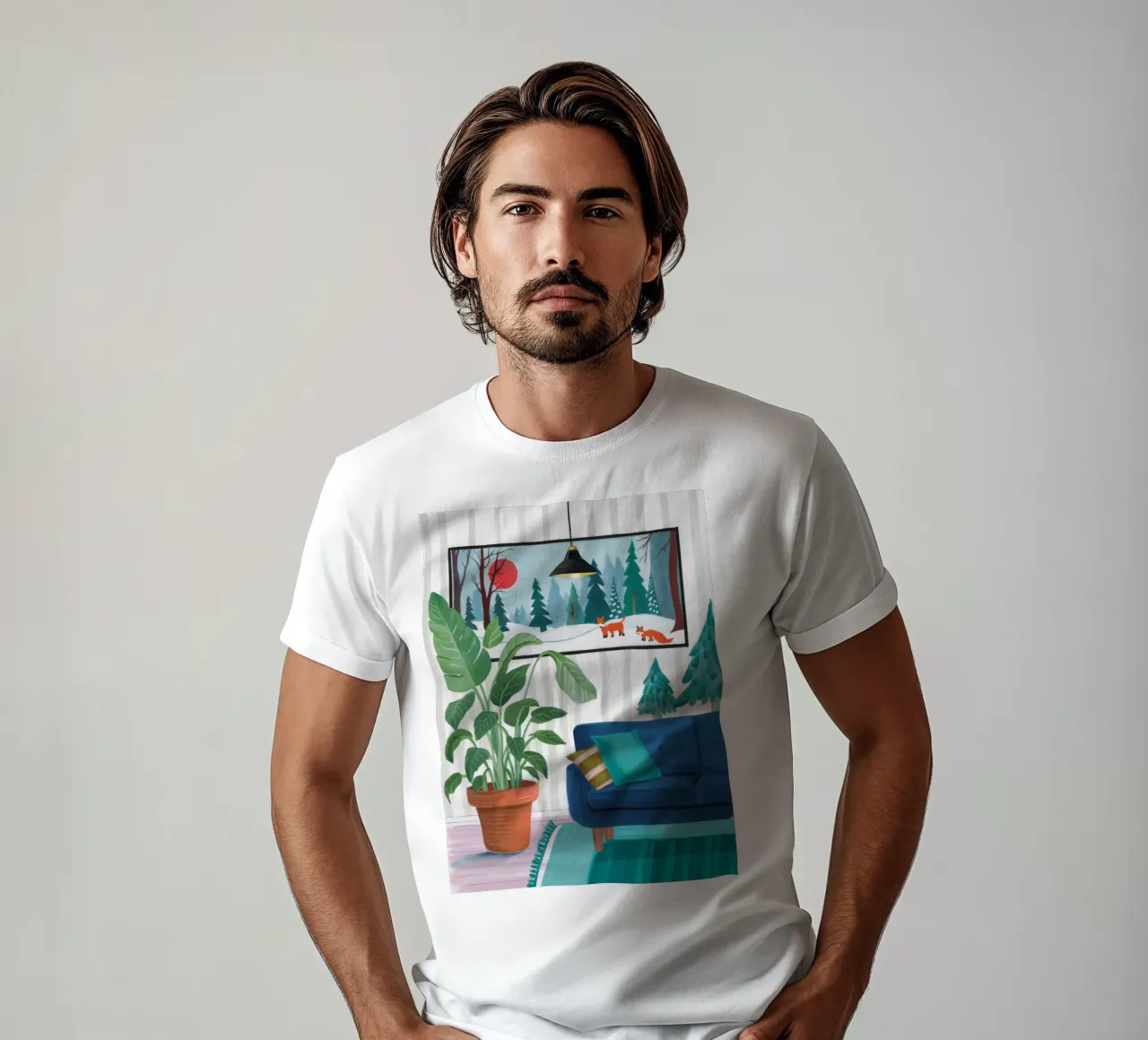 Silenzio interno scenografico t-shirt da Arcane Shade