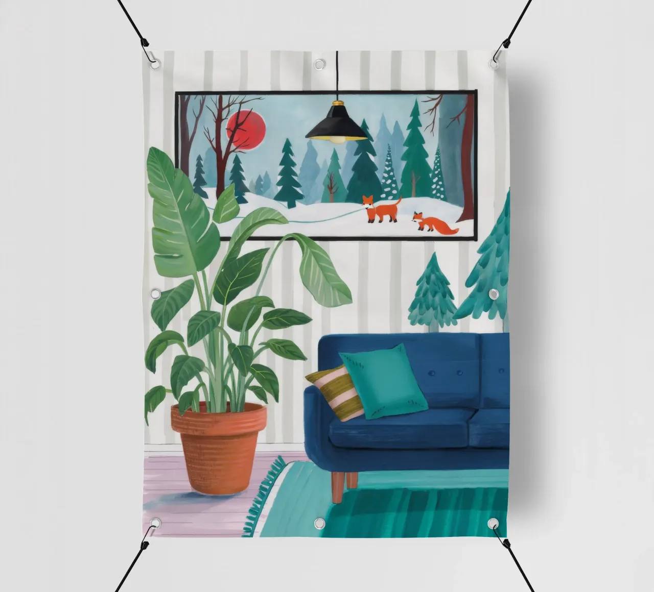 Silenzio interno scenografico telo in pvc da Arcane Shade
