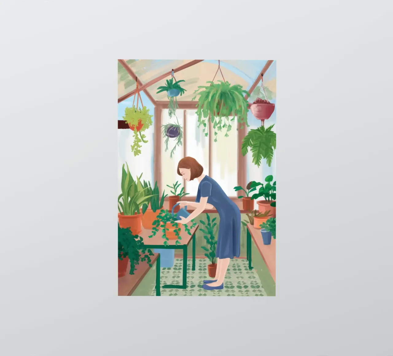 Greenhouse Morning Devotion sticker by Arcane Shade