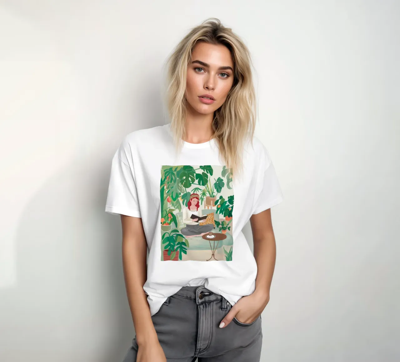 Literary Garden Tranquility t-shirt by Arcane Shade