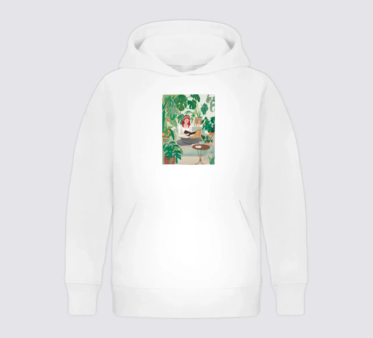 Literary Garden Tranquility kids hoodie by Arcane Shade