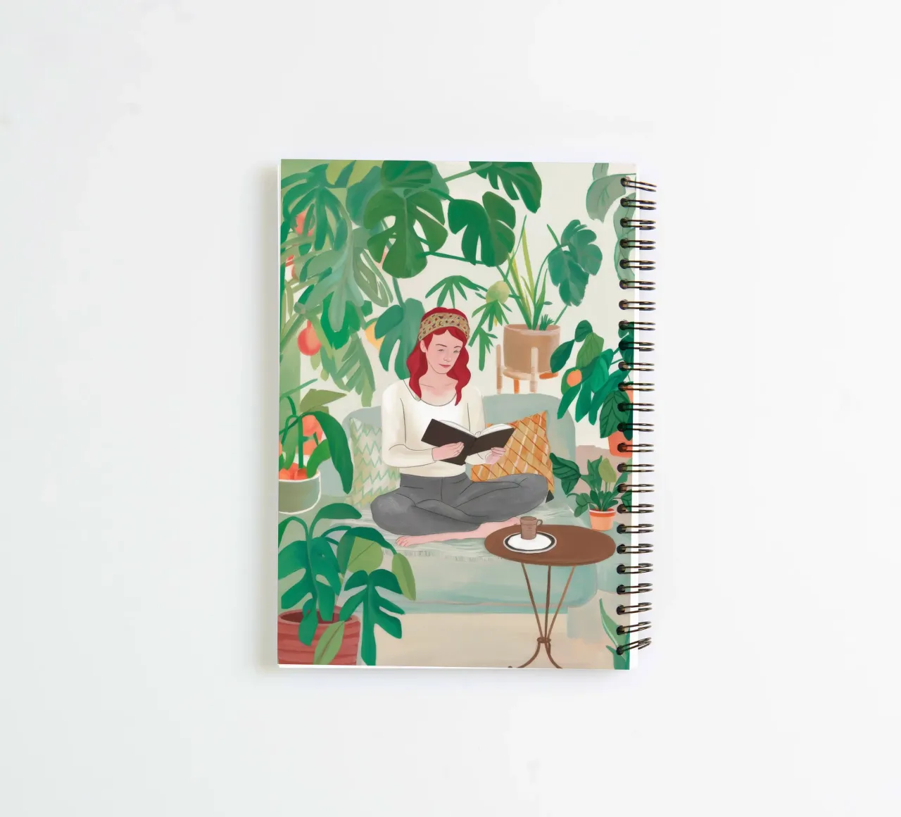 Literary Garden Tranquility spiral notebook by Arcane Shade