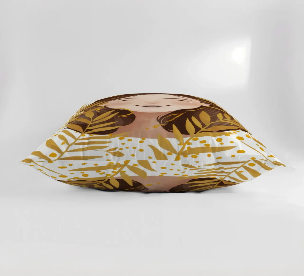 Risate a foglia d'oro cuscino da Arcane Shade
