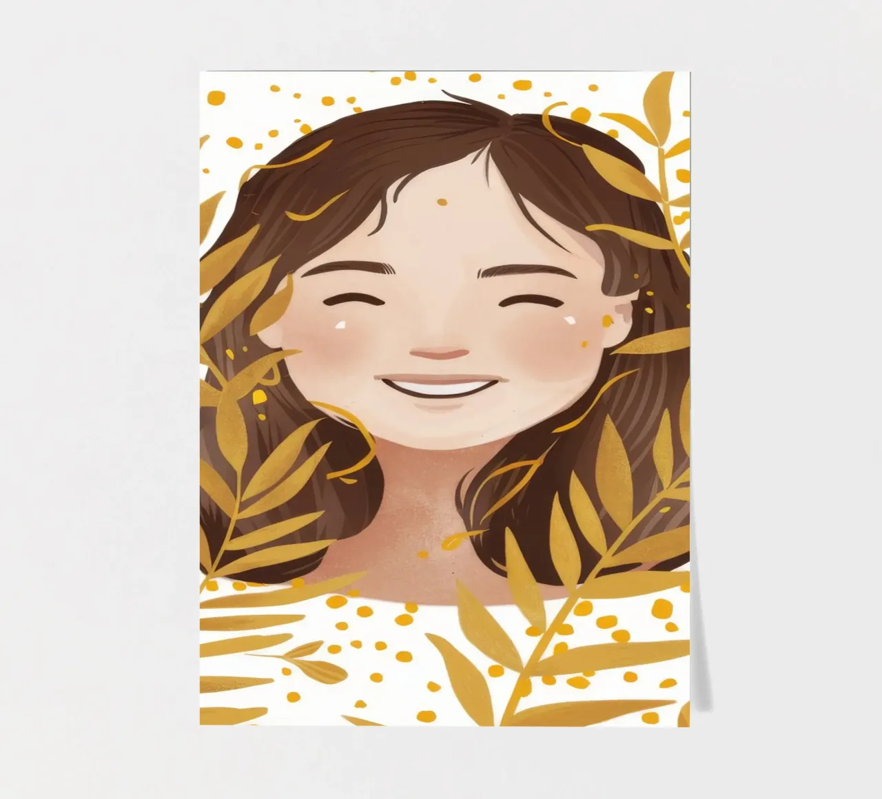 Golden Leaf Laughter sticker sheet by Arcane Shade