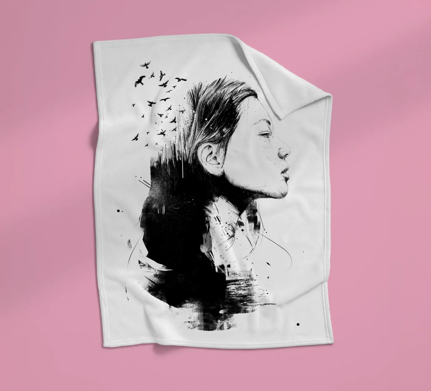 Open your mind Fleecedecke von Balazs Solti