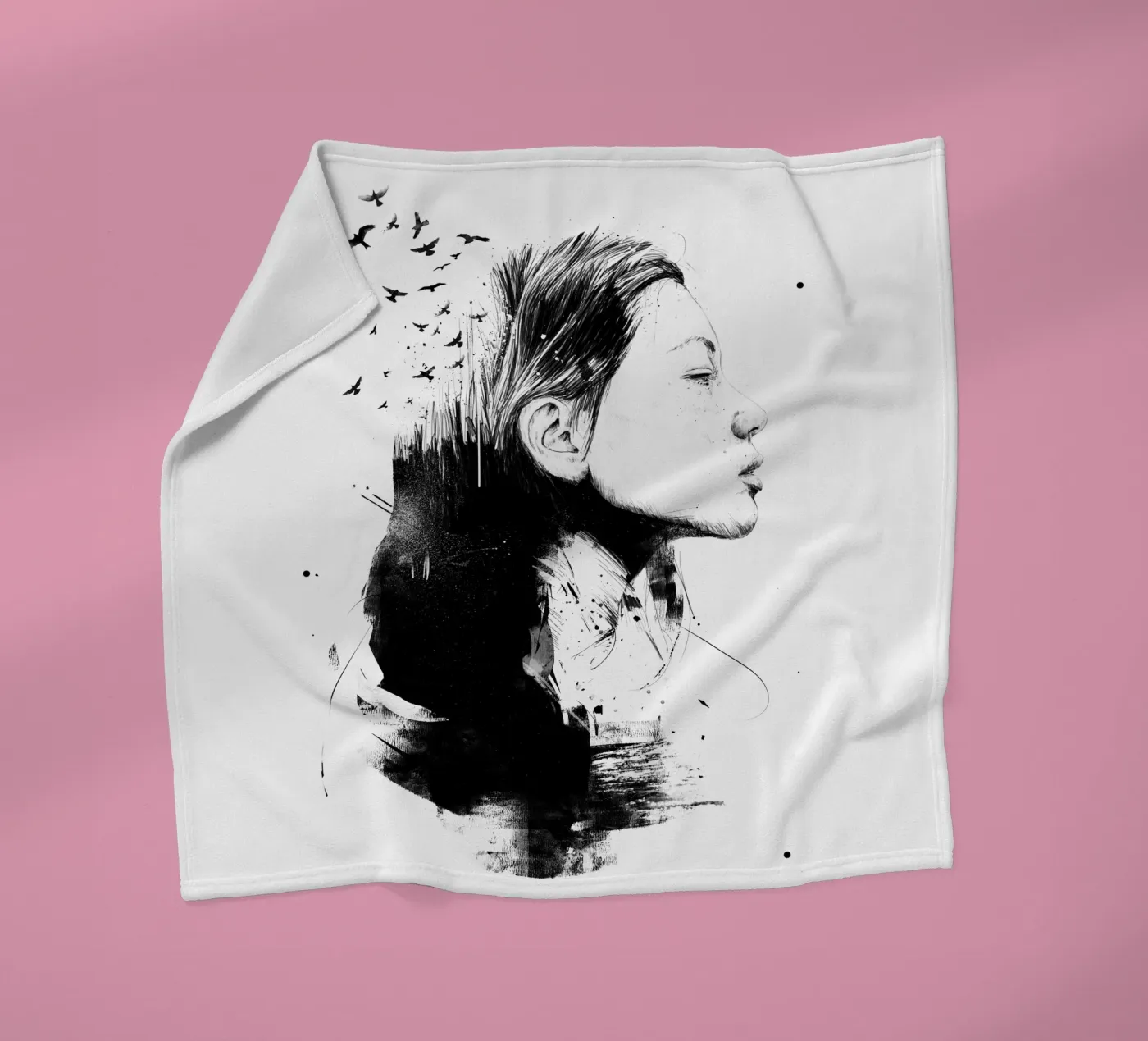 Open your mind Fleecedecke von Balazs Solti