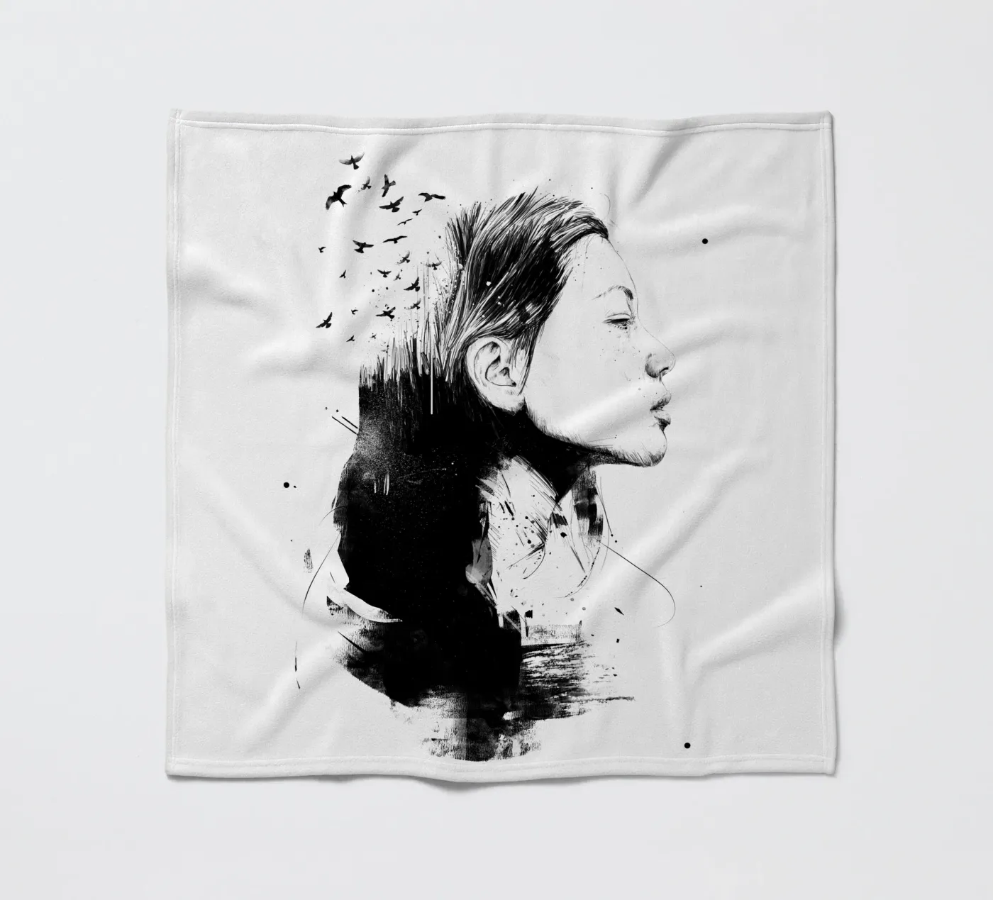 Open your mind Fleecedecke von Balazs Solti