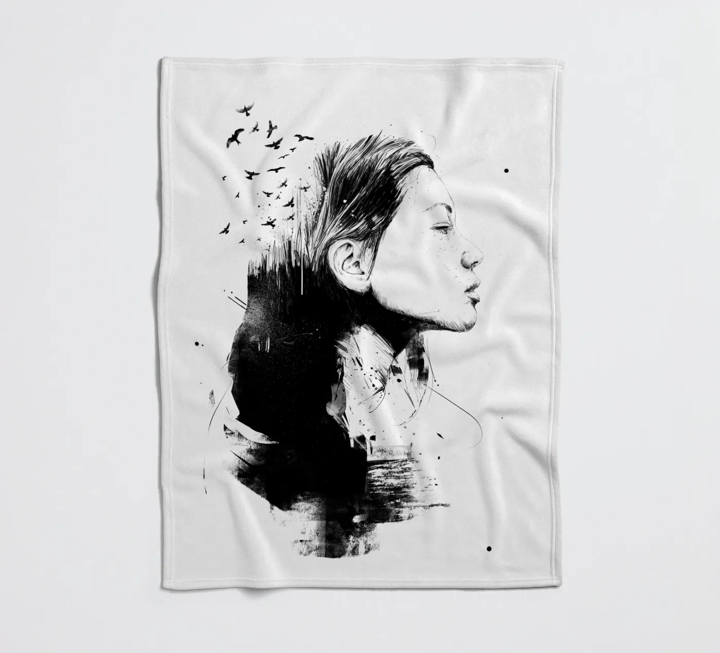 Open your mind Fleecedecke von Balazs Solti