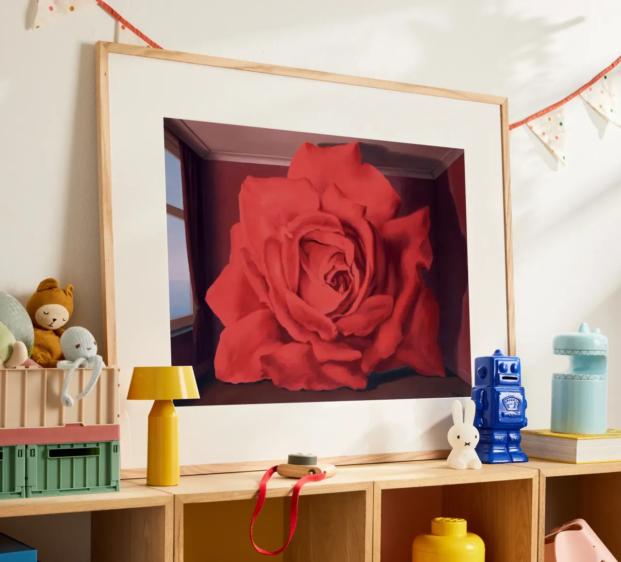 Le Tombeau des Lutteurs La tomba dei lottatori Magritte poster con telaio in alluminio da Classic Art Prints