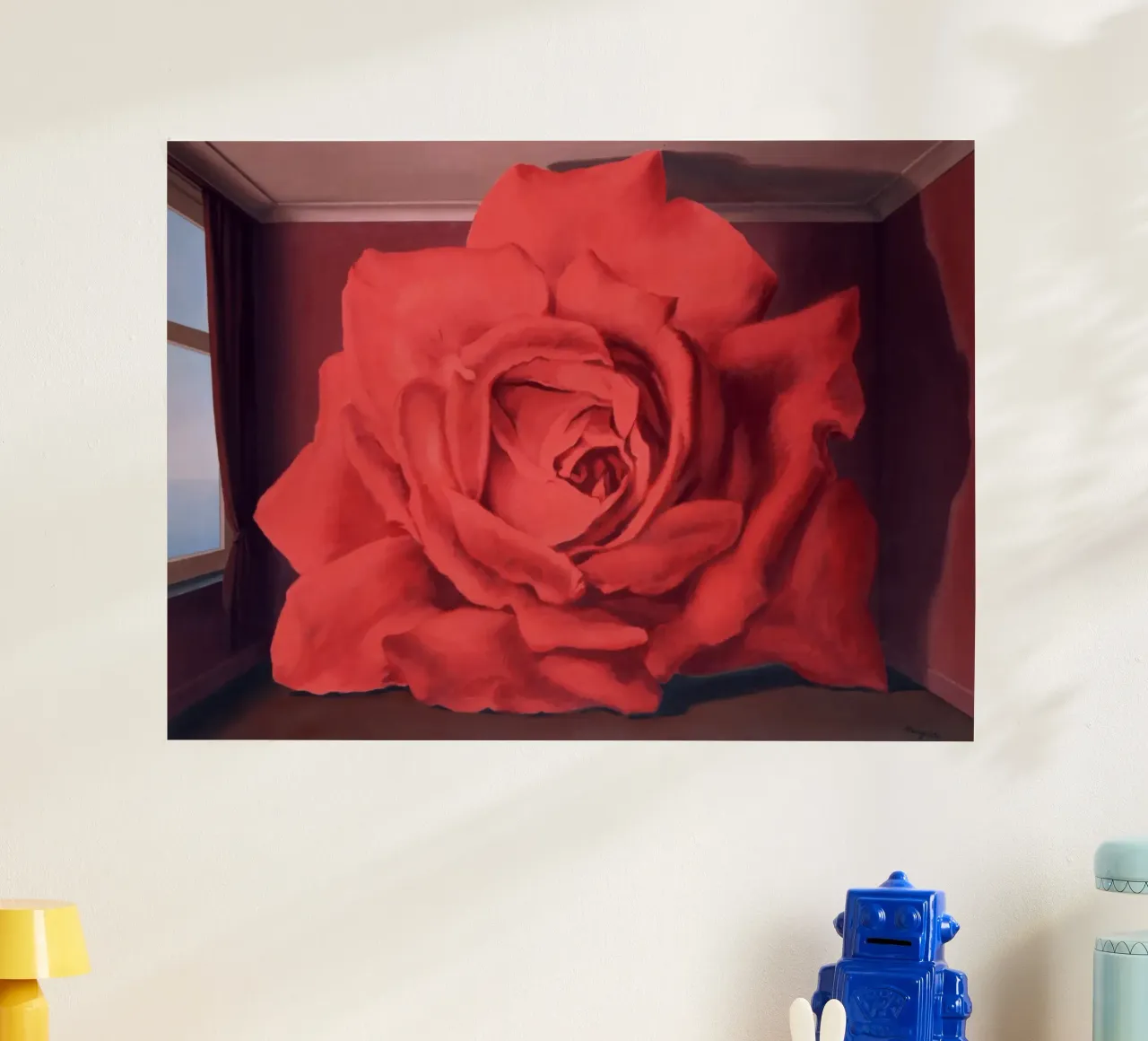 Le Tombeau des Lutteurs La tomba dei lottatori Magritte poster con telaio in alluminio da Classic Art Prints