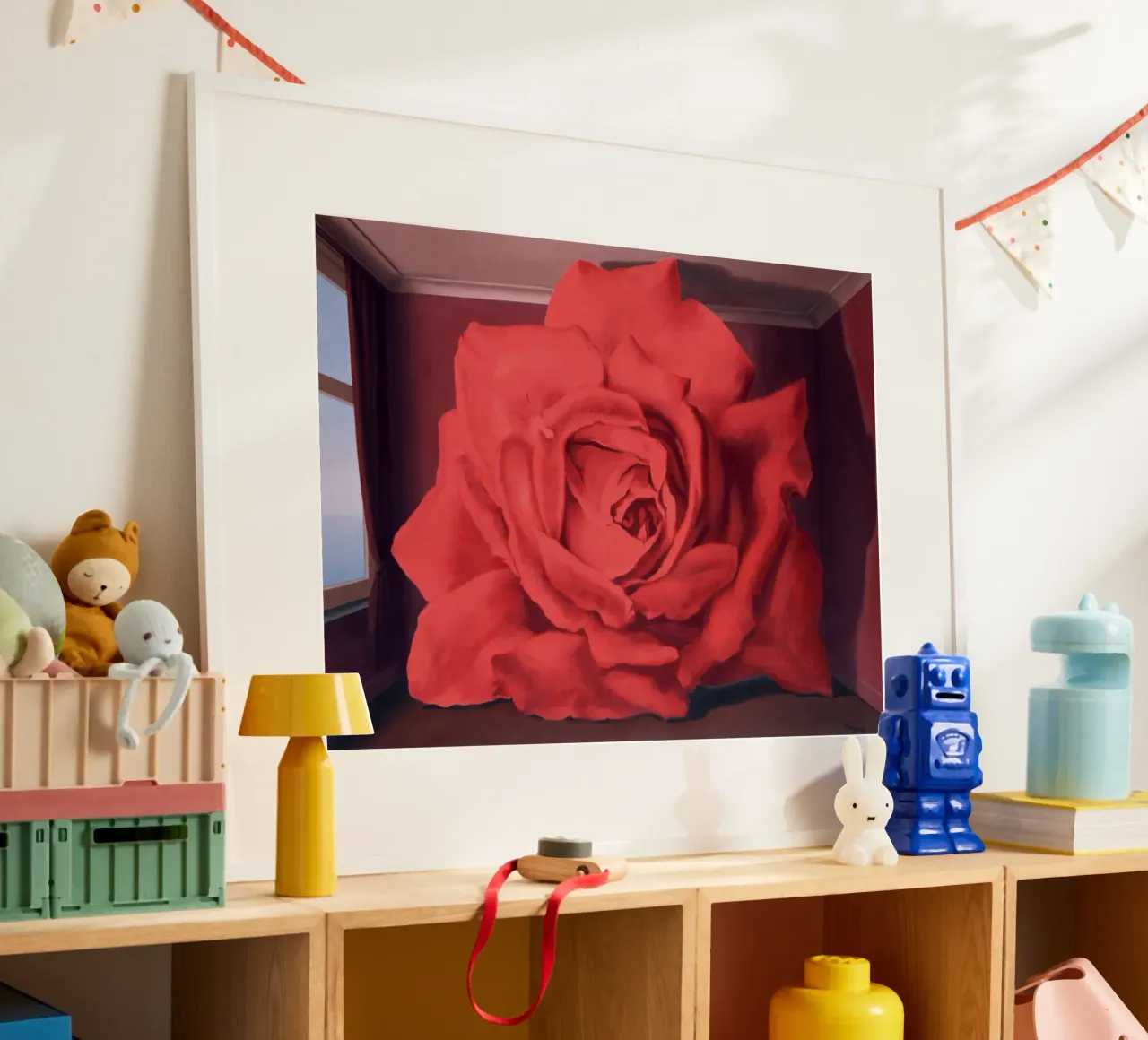Le Tombeau des Lutteurs La tomba dei lottatori Magritte poster con telaio in alluminio da Classic Art Prints