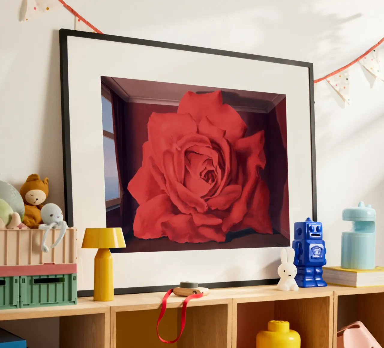 Le Tombeau des Lutteurs La tomba dei lottatori Magritte poster con telaio in alluminio da Classic Art Prints