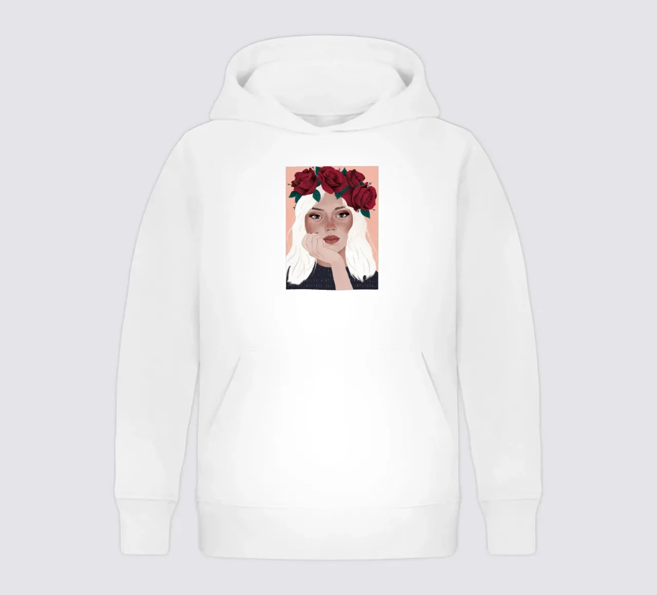 Riflesso della corona di rose felpa bambino con cappuccio da Arcane Shade