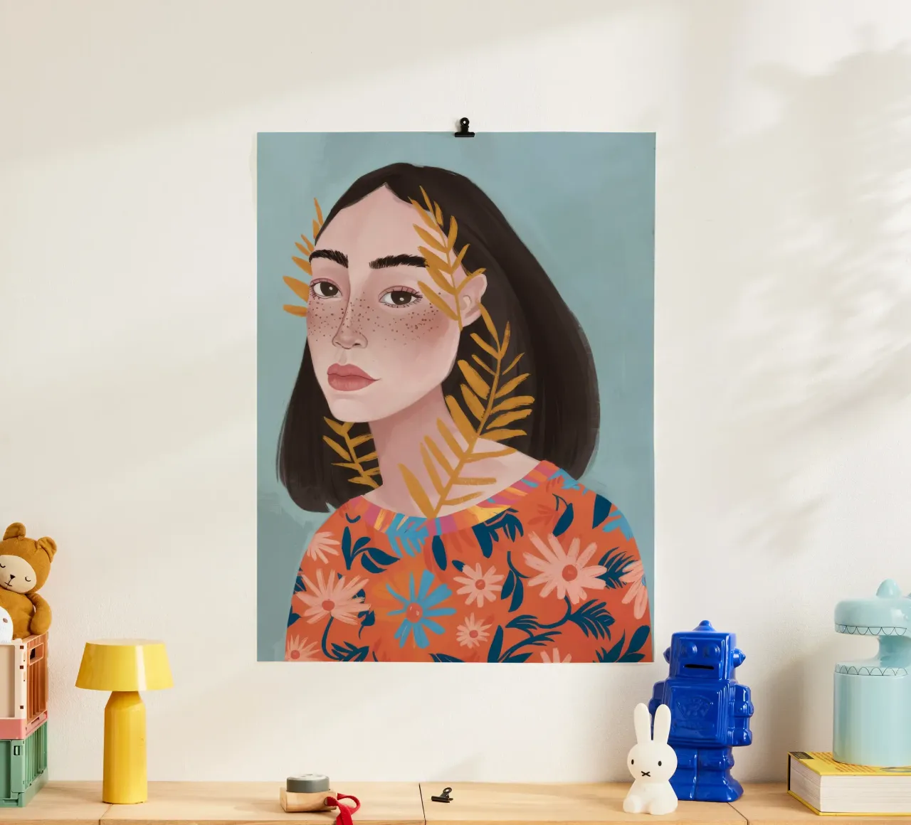 Foglia d'ambra Serenity poster con telaio in plastica da Arcane Shade