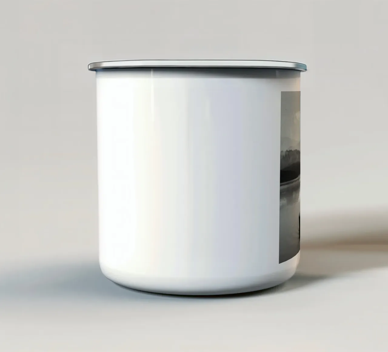 Folklore Bw Swift Emaille Tasse von AARON