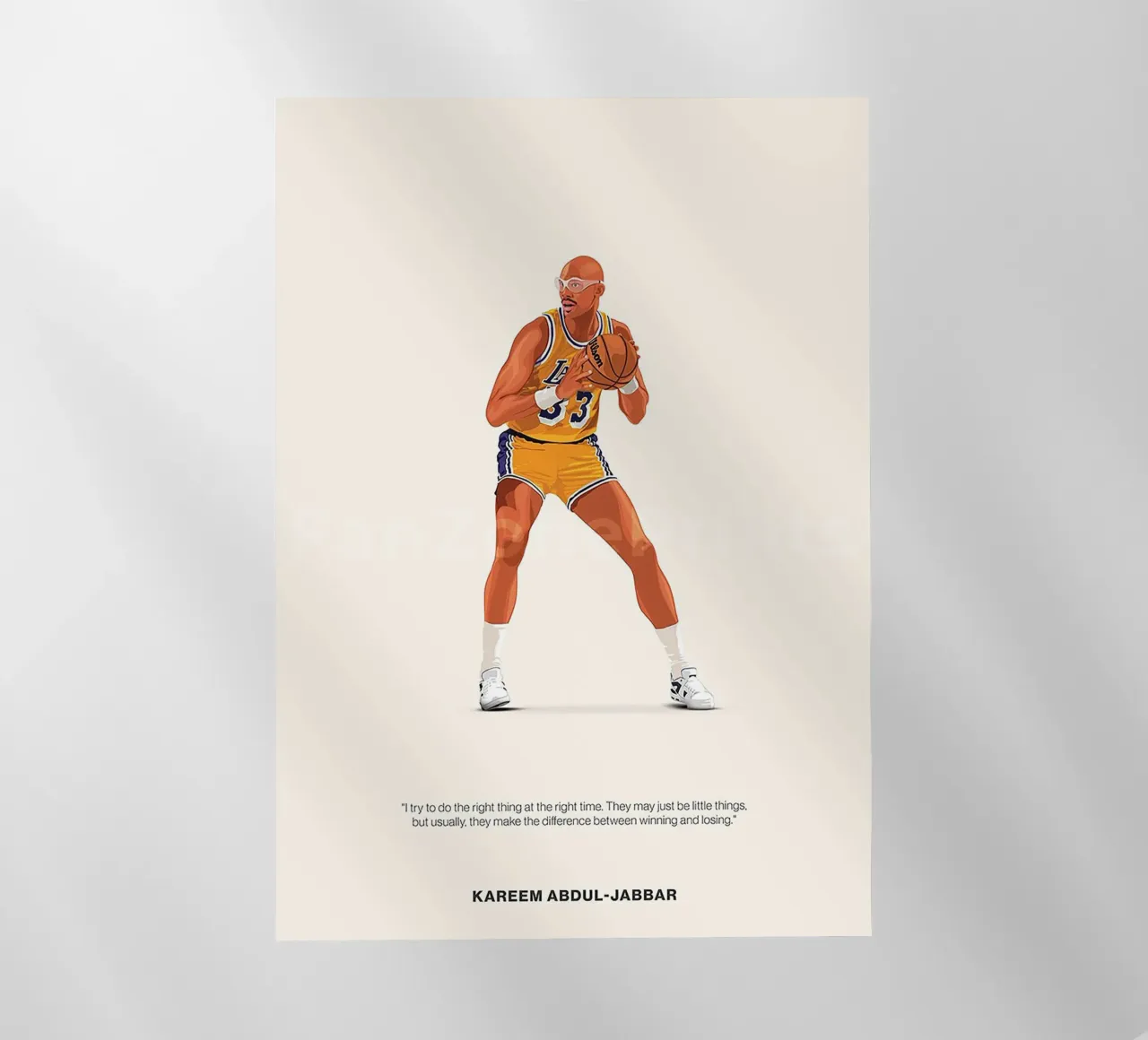 Kareem Abdul-Jabbar pellicola backlit da Attaboy Dsgn